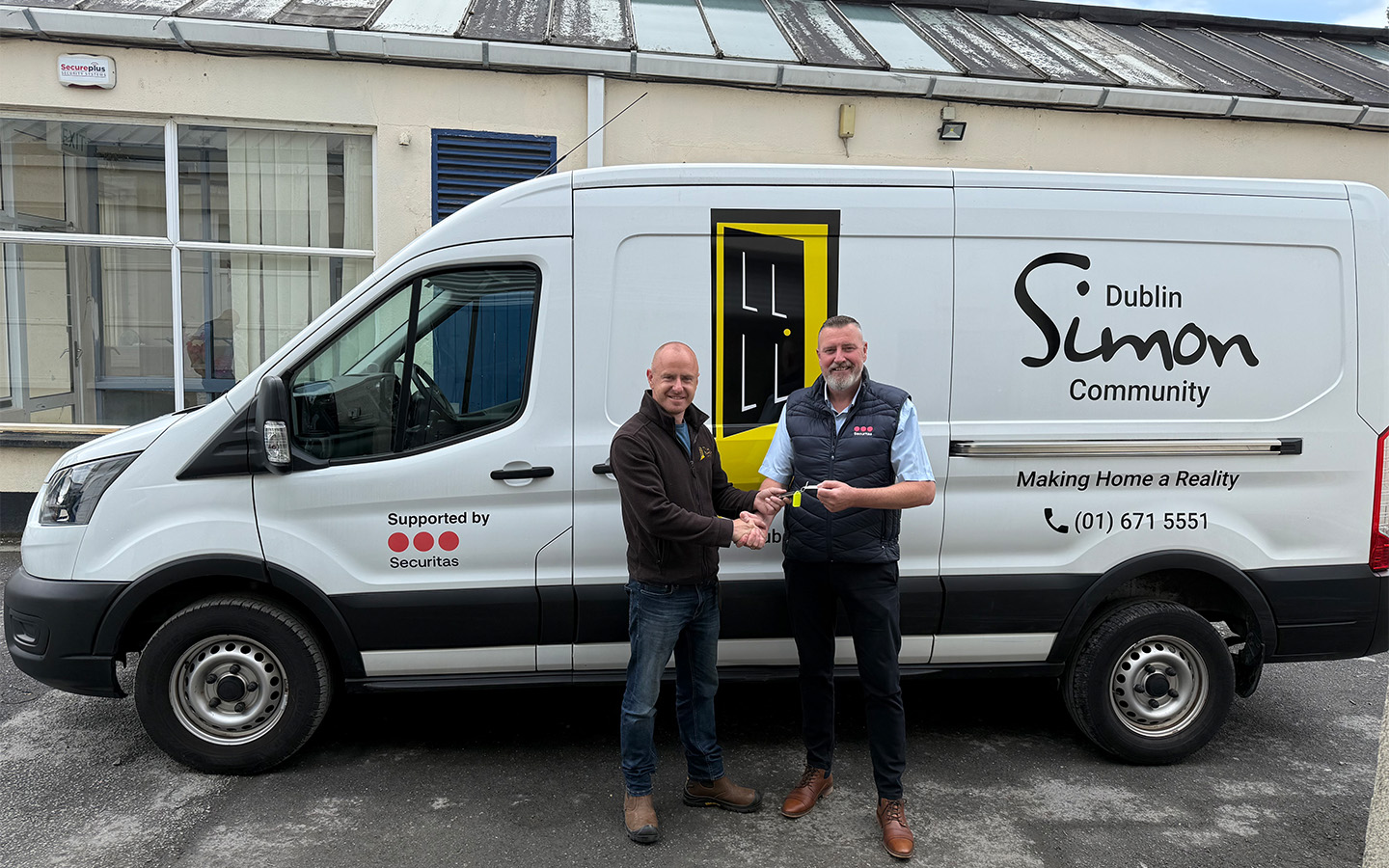 Securitas Ireland is proud to continue its partnership with Dublin Simon Community through the donation of a van