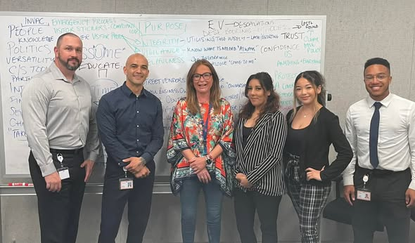 STARS training session in a classroom with STARS Director Jacey Bloomberg alongside participants.