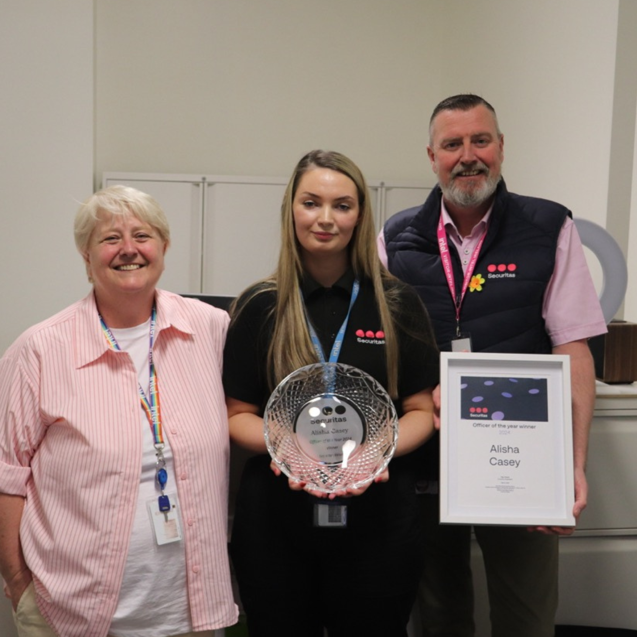 Officer of the Year with Ray Hoare, Country President and Client