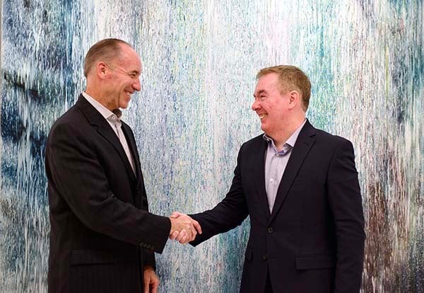 IBM Chief Security Officer and VP of Corporate Security Royce Curtin (left) and Securitas Senior Vice President of Global Clients Paul McClintock (right).jpg